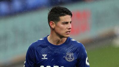 James Rodriguez’s tally of 21 league starts for Everton was his highest for seven seasons. Reuters