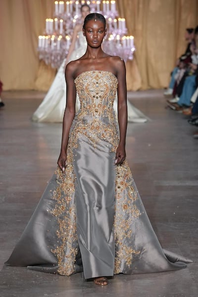 Zuhair Murad extracts light from dark in his offering at Paris Couture Week. Photo: Zuhair Murad