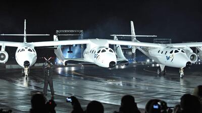 Richard Branson, the British entrepreneur, says Abu Dhabi could have its own spaceport in two years. Robyn Beck / AFP Photo