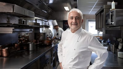 French chef Guy Savoy in his restaurant in Paris. AFP