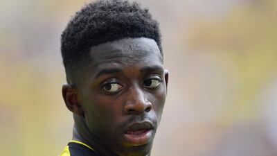 Ousmane Dembele will join Barcelona from German club Borussia Dortmund in a deal that makes him the second most expensive player in history. Martin Meissner / AP Photo