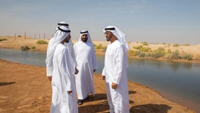 Sheikh Mohamed then inspected a number of housing projects for Emiratis. Mohammed Al Blooshi