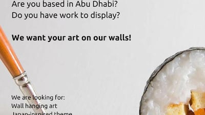 Send in your drawings – Japanese-inspired subjects only – to Sushi Central for a chance to see them go up on the restaurant’s walls. Courtesy of Sushi Central