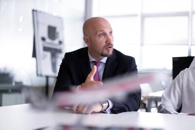 Paolo La Cava, managing director at Etihad Aviation Training, says the facility is a good source of revenue. Reem Mohammed/The National