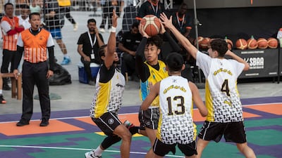 The basketball competition is a major draw card at Sole DXB