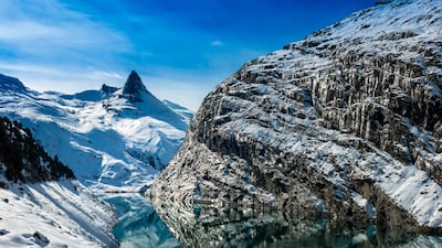 The Zervreila reservoir in Vals.