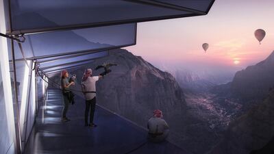 How the view might appear from the retreat's floating platform