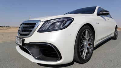 The S 63 has all-wheel drive. Chris Whiteoak / The National