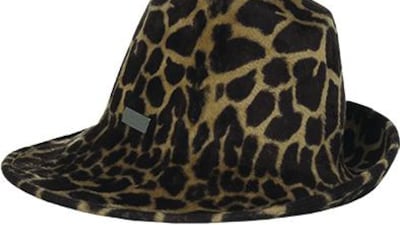 A stylish hat never goes out of fashion. This Phillip Treacey leopard hat, reminiscent of the early Spice Girls years, sold quickly for £188 (Dh1,149) on the first day of The Outnet sale. Courtesy theoutnet.com