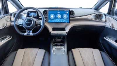 The Dolphin's cabin is a neat affair