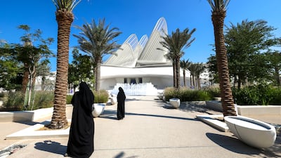 Zayed National Museum, which opens on December 3, resembles the wings of a falcon. Victor Besa / The National