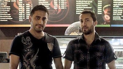 Fadi Azooz, left, and Sharban Kunda opened Barista Coffee in their home town of Ankawa, a suburb of Erbil. Lee Hoagland / The National