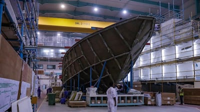 A Gulf Craft superyacht in the making. Victor Besa / The National