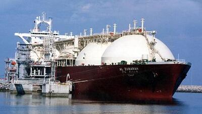 An LNG tanker is loaded with gas at the Ras Laffan port in Qatar, which is also home to the world's largest gasfield. AP Photo