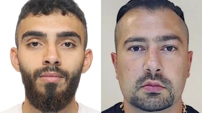 Ali Shehab, left, is a known associate of Rawa Majid, right, a gangster known as the Kurdish Fox. Photo: Interpol / Swedish Police