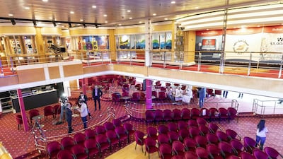 A theatre where live entertainment is held on Dubai’s only floating hotel, the Queen Elizabeth 2, which is being taken over by French hospitality group Accor.