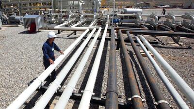 An oil field in Tawke of the Kurdish region in northern Iraq. Hadi Mizban / AP Photo