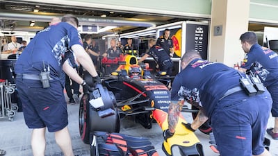 Red Bull's Max Verstappen, the most exciting emerging driver in F1, is out and about at Yas Marina Circuit. Christopher Pike / The National
