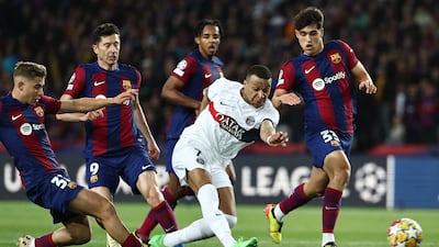 Came close to scoring in opening 45 minutes but saw side-footed finish saved well by Ter Stegen. Put PSG 3-1 in front from penalty spot on the hour and then grabbed second late on to seal semi-final spot. AFP