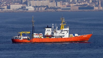 Italian prosecutors ordered the seizure of the Aquarius migrant rescue ship. Claude Paris / AP