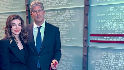 Lebanese banker Antoun Sehnaoui with Morgan Ortagus. Photo: Antoun Sehnaoui / Instagram