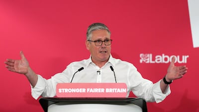 British Prime Minister Keir Starmer makes a major speech in London in a bid to secure his premiership, following the Labour party's heavy losses in local elections in May. Getty Images