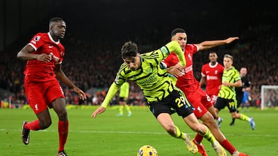 Slipped while trying to receive a throw-in and almost gifted the Reds a goal. Worked hard for the Gunners, but he looked to pick the easier pass on too many occasions. Getty Images