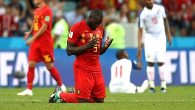Romelu Lukaku celebrates Belgium's victory over Panaman in their opening World Cup Group G game. Francois Nel / Getty Images