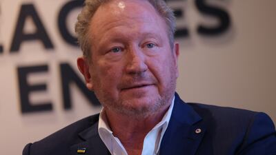Australian businessman Andrew Forrest attends a panel discussion on day six of the Cop28 climate summit at Expo City Dubai. Getty Images