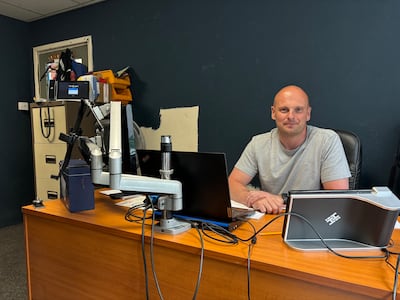 Chris Birt, director of John Norton Steel Fabrications and a metalworks holding company in Sheffield. Lemma Shehadi / The National