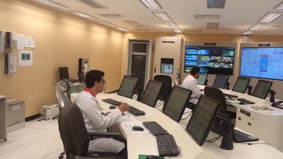 The main control room at the Jordan Research and Training Reactor, where there must always be at least two staff member, even when the reactor is not operational. Courtesy Jordan Research and Training Reactor