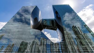 The Opus building in Business Bay, Dubai. Chris Whiteoak / The National