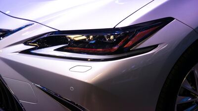 Lexus says that the hybrid has 100 per cent better fuel economy than the equivalent petrol ES. Reem Mohammed / The National