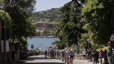 The peloton during Stage 5 of the of the Giro d'Italia. AP