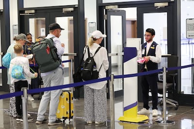 July is one of the busiest periods for air travel in the region. Chris Whiteoak / The National