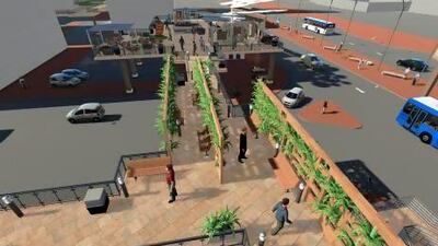 An image of what the Abu Dhabi High Line project could look like once completed