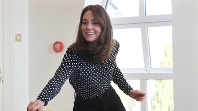 The Duchess of Cambridge tried her hand at table tennis during a visit to Savannah House, a residential facility run by social justice charity Extern, in County Kildare, Ireland. Reuters