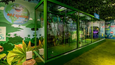 Children and adults can learn more about the animals who live in the Flooded Forest through interactive games in the zone.