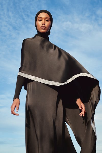 Blending her signature style with a modest touch, Stella McCartney's Ramadan capsule collection uses upcycled fabric. Photo: Stella McCartney.