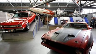The Bond in Motion exhibition includes the AMC Hornet and the Ford Mustang Mach 1 from past films.