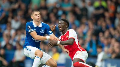 Vitaliy Mykolenko - 6: Handed the unenviable task of a one-on-one battle with Bukayo Saka who, for the most part, he handled quite well. EPA