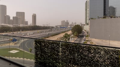 A view from the balcony