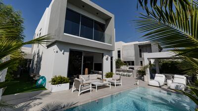 Michelle Pursey and Syarif Hertog own a three-bedroom villa in Sidra 1, Dubai Hills. All photos: Antonie Robertson / The National