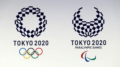 The Tokyo 2020 Olympic and Paralympic Games logo, created by Japanese artist Aso Tokolo, is displayed in Tokyo, Japan, 25 April 2016. The Tokyo 2020 Olympic and Paralympic organizing committeechose the logo from four final candidates which were selected from more than 14,599 entries. EPA/KIMIMASA MAYAMA