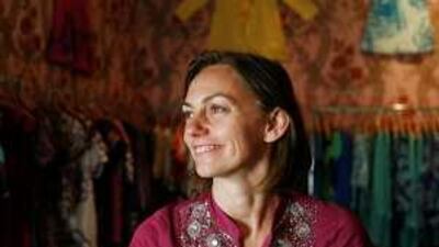 Gabriella Cortese, in her Antik Batik shop, located at 18 rue de Turenne, Paris. Cortese is opening a shop in Dubai next week.