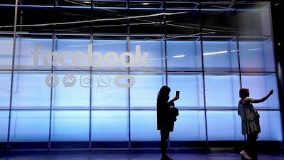 Facebook's share price is up 26 per cent over 12 months AP