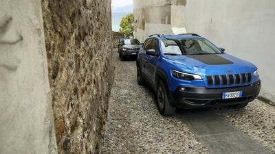 There was little room for manoeuvre along some of Serle's narrower streets.