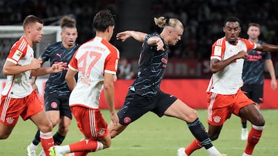 Erling Haaland of Manchester City in action. Getty