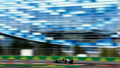 British driver Lewis Hamilton during practice for F1 Russian Grand Prix at Sochi Autodrom on Friday, September 24. Getty