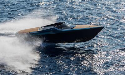 The Aston Martin AM37 powerboat was launched last year. Courtesy Aston Martin
